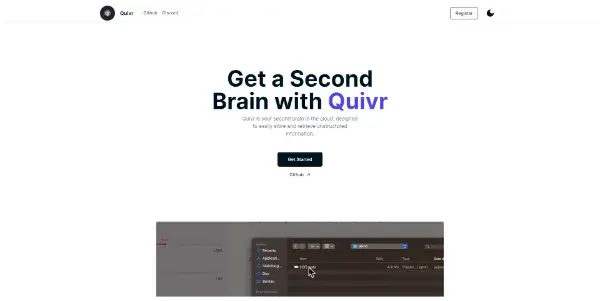 Screenshot of Quivr