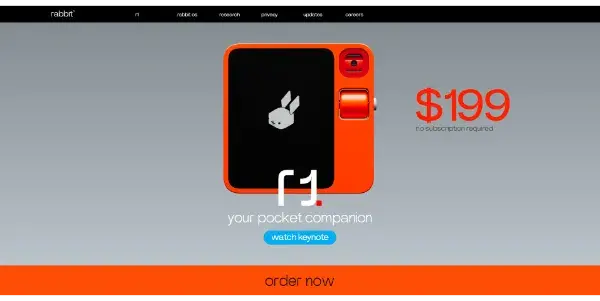 Screenshot of Rabbit R1