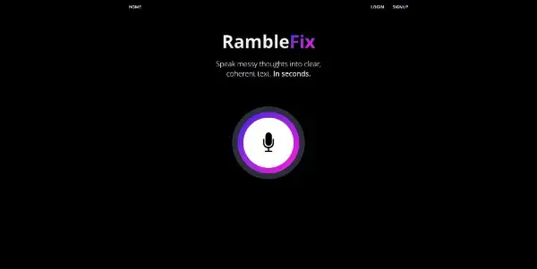 Screenshot of RambleFix