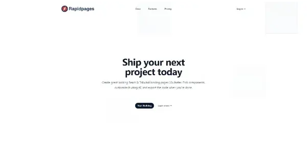 Screenshot of Rapidpages
