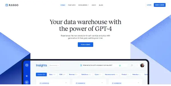 Screenshot of Rasgo
