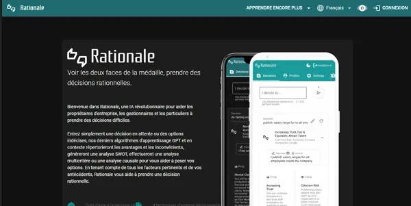 Screenshot of Rationale