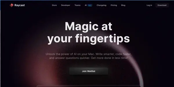 Screenshot of Raycast Al