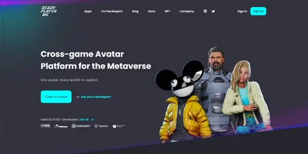 Screenshot of Ready Player Me
