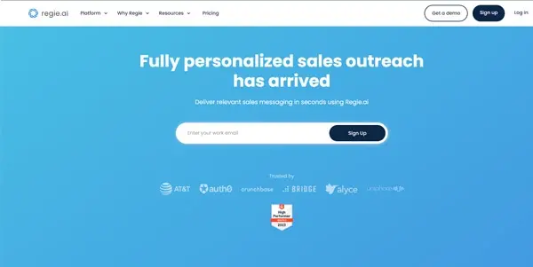 Screenshot of Regie