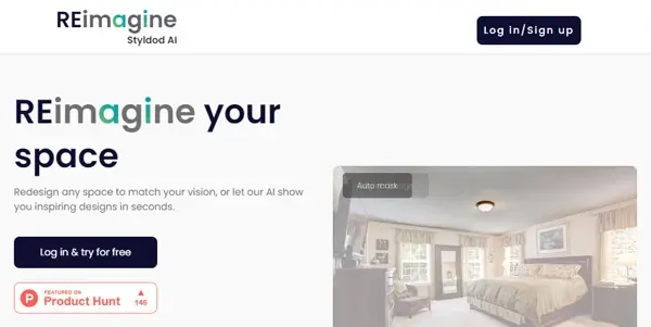 Screenshot of REimagine Home