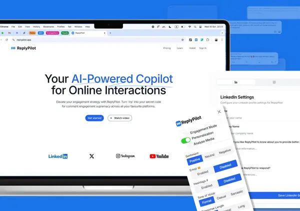 Screenshot of ReplyPilot