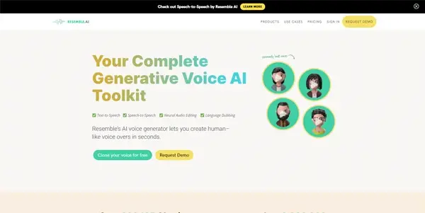 Screenshot of Resemble