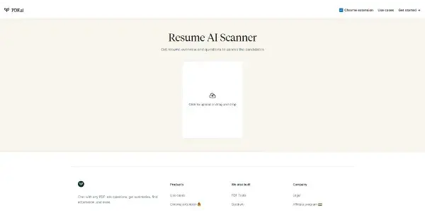 Screenshot of Resume Scanner