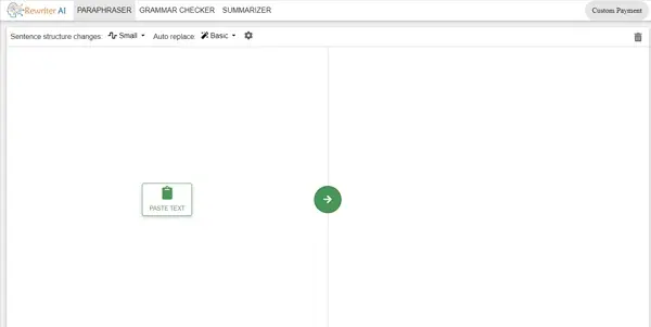 Screenshot of Rewriter AI