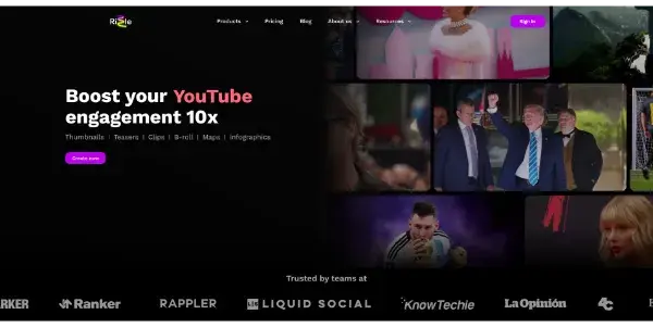Screenshot of Rizzle