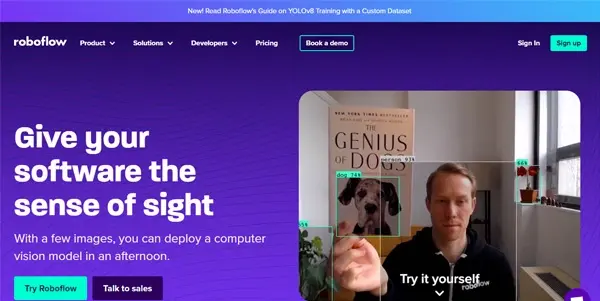 Screenshot of Roboflow