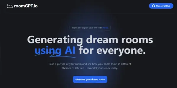 Screenshot of RoomGPT