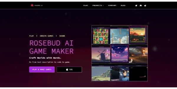 Screenshot of Rosebud