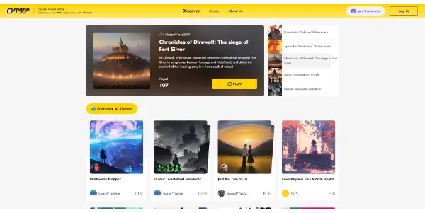 Screenshot of RPGGO AI