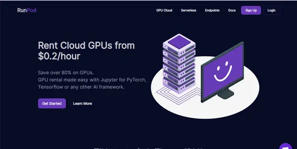 Screenshot of Runpod