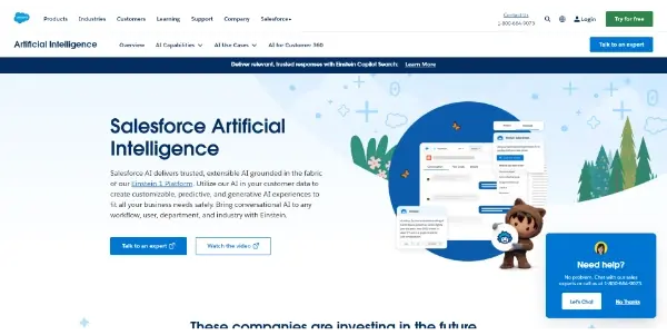 Screenshot of Salesforce Einstein