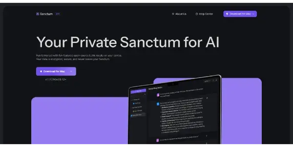 Screenshot of Sanctum AI