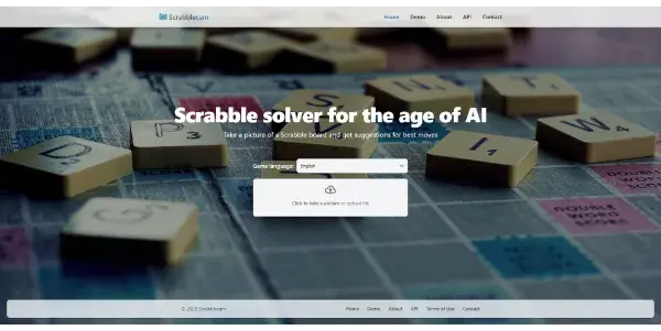 Screenshot of Scrabblecam