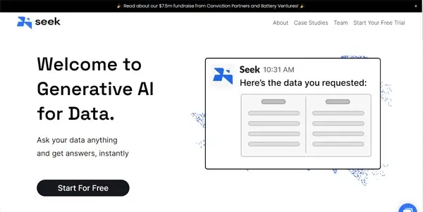 Screenshot of Seek