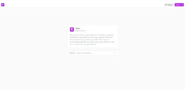 Screenshot of Seona AI