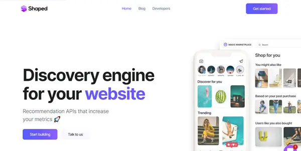 Screenshot of Shaped