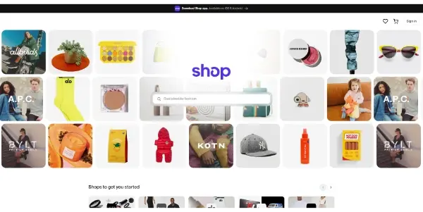 Screenshot of Shop.app