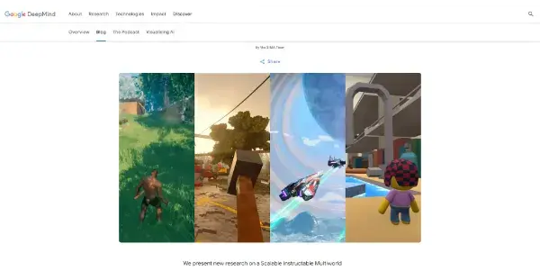 Screenshot of SIMA AI by Google