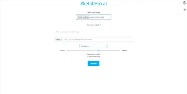 Screenshot of SketchPro AI
