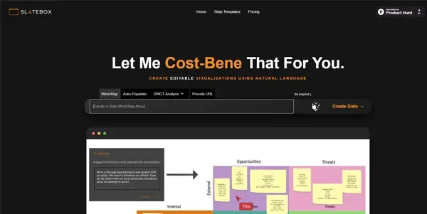 Screenshot of Slatebox
