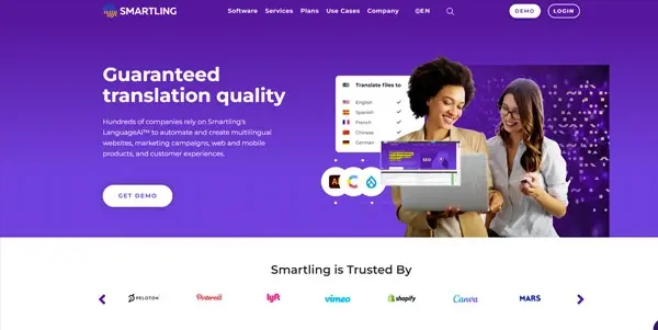 Screenshot of Smartling
