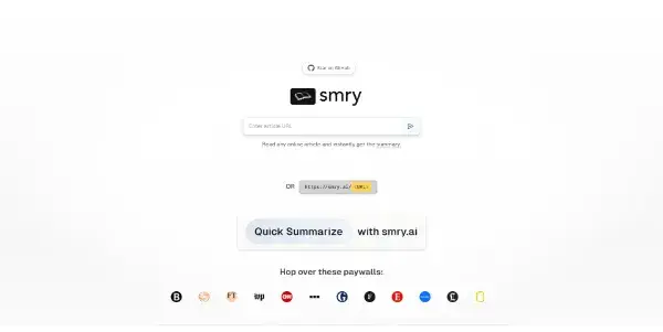 Screenshot of SMRY