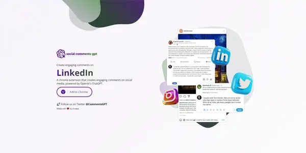 Screenshot of Social Comments GPT