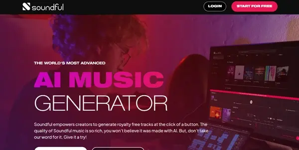 Screenshot of Soundful