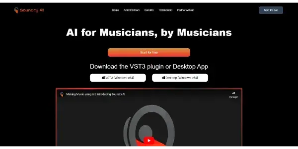 Screenshot of Soundry AI