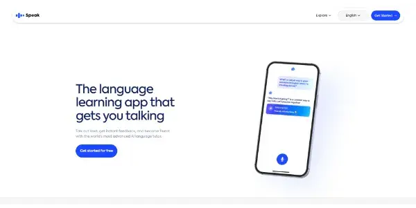 Screenshot of Speak