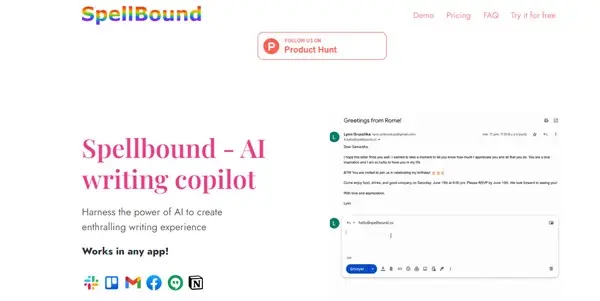 Screenshot of SpellBound