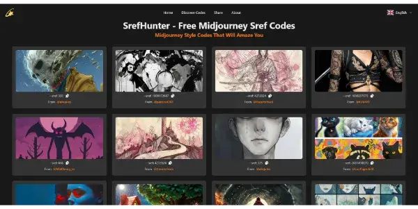 Screenshot of SrefHunter