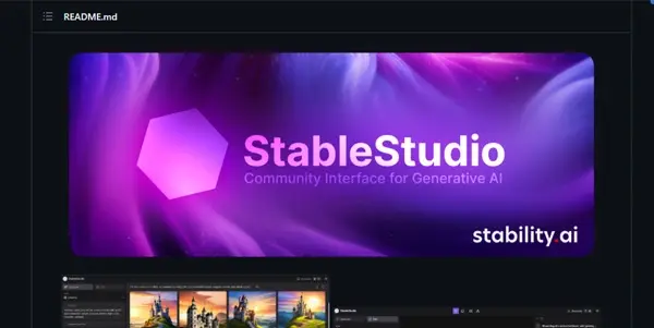 Screenshot of StableStudio