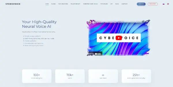 Screenshot of SteosVoice