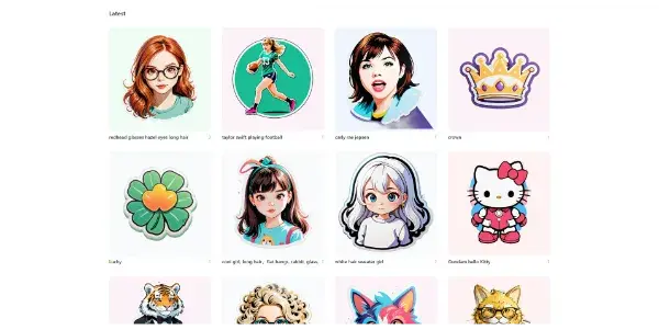 Screenshot of StickerBaker