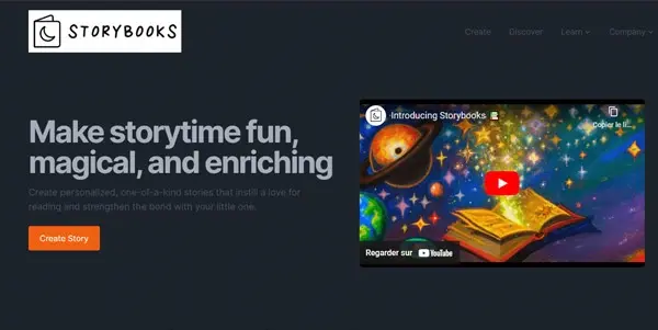 Screenshot of StoryBooks