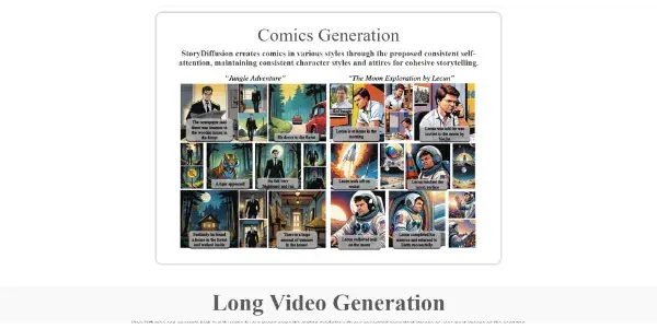Screenshot of StoryDiffusion