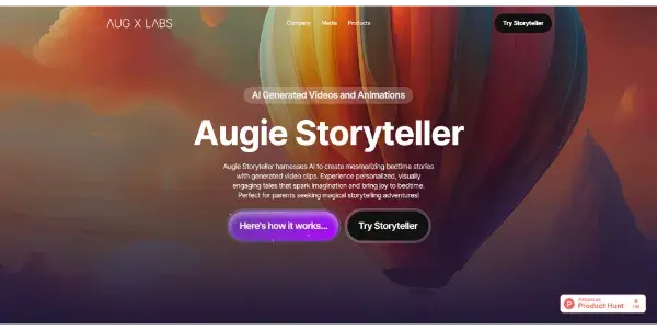 Screenshot of Storyteller by Augie