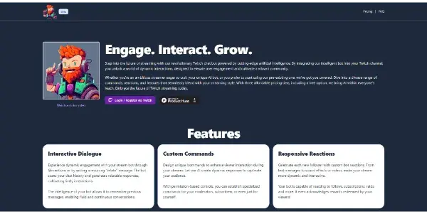 Screenshot of Stream Chat AI