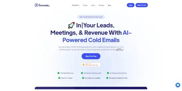 Screenshot of Success.ai