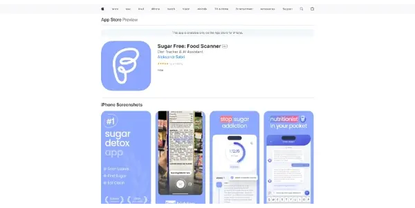 Screenshot of Sugar Free