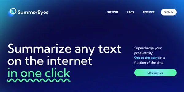 Screenshot of SummerEyes