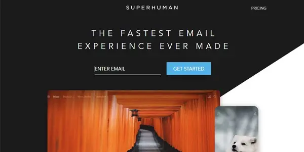 Screenshot of Superhuman