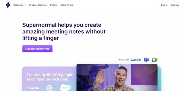 Screenshot of Supernormal
